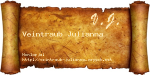 Veintraub Julianna névjegykártya